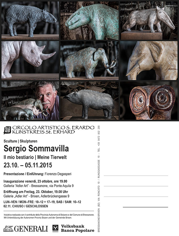 Einladung zur Ausstellung Goldener Alder Brixen Sergio Sommavilla